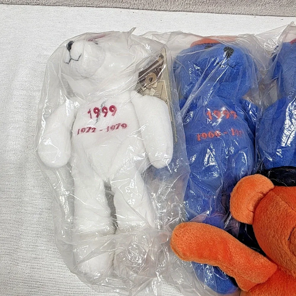 Nolan Ryan Express to Cooperstown Lot Of 5 Stuffed Animal Plush Bear Toys